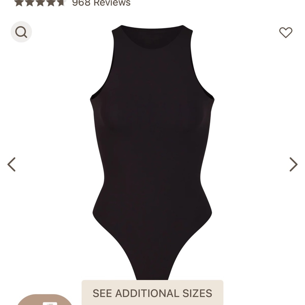 skims high neck bodysuit